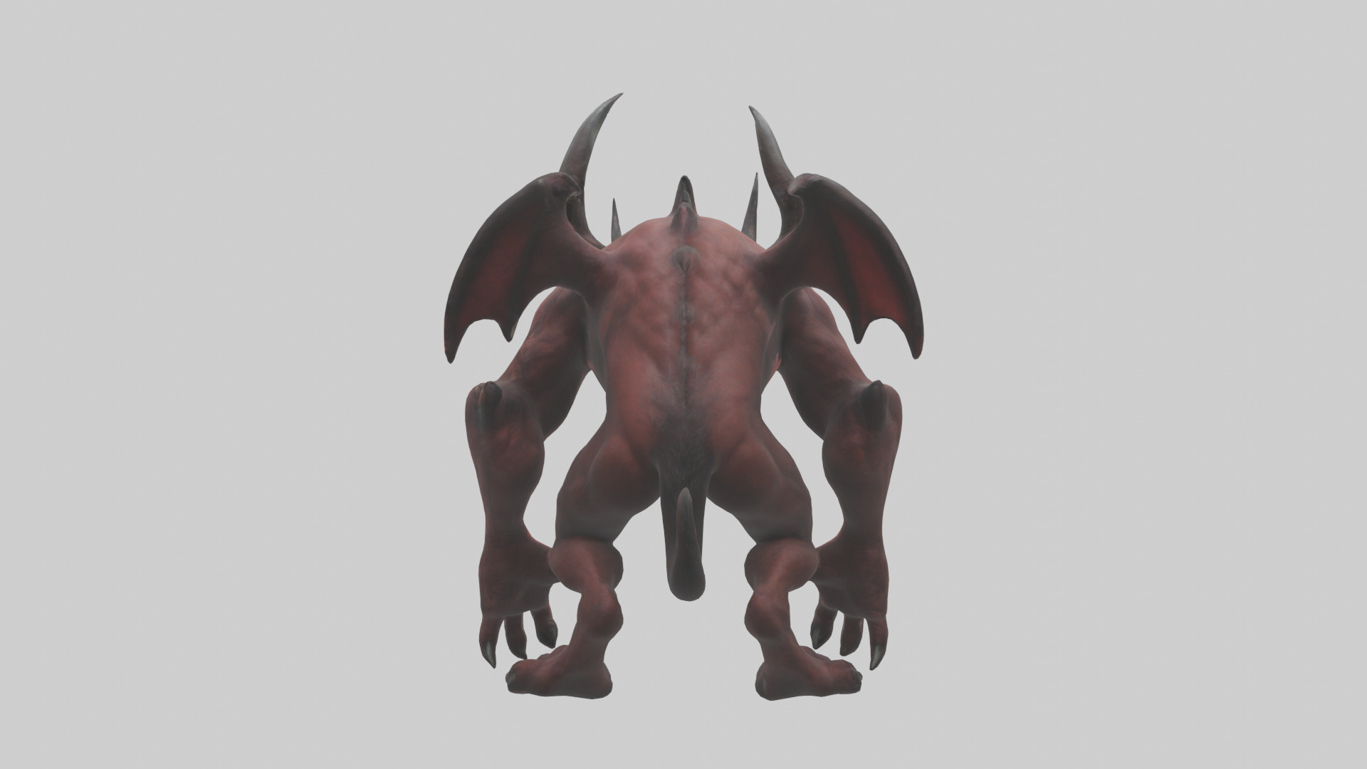 Devil Beast model Low-poly 3D model_2