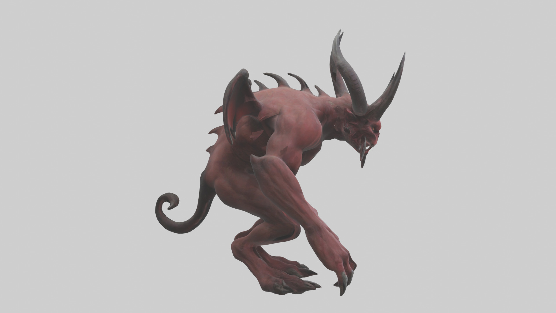 Devil Beast model Low-poly 3D model_13
