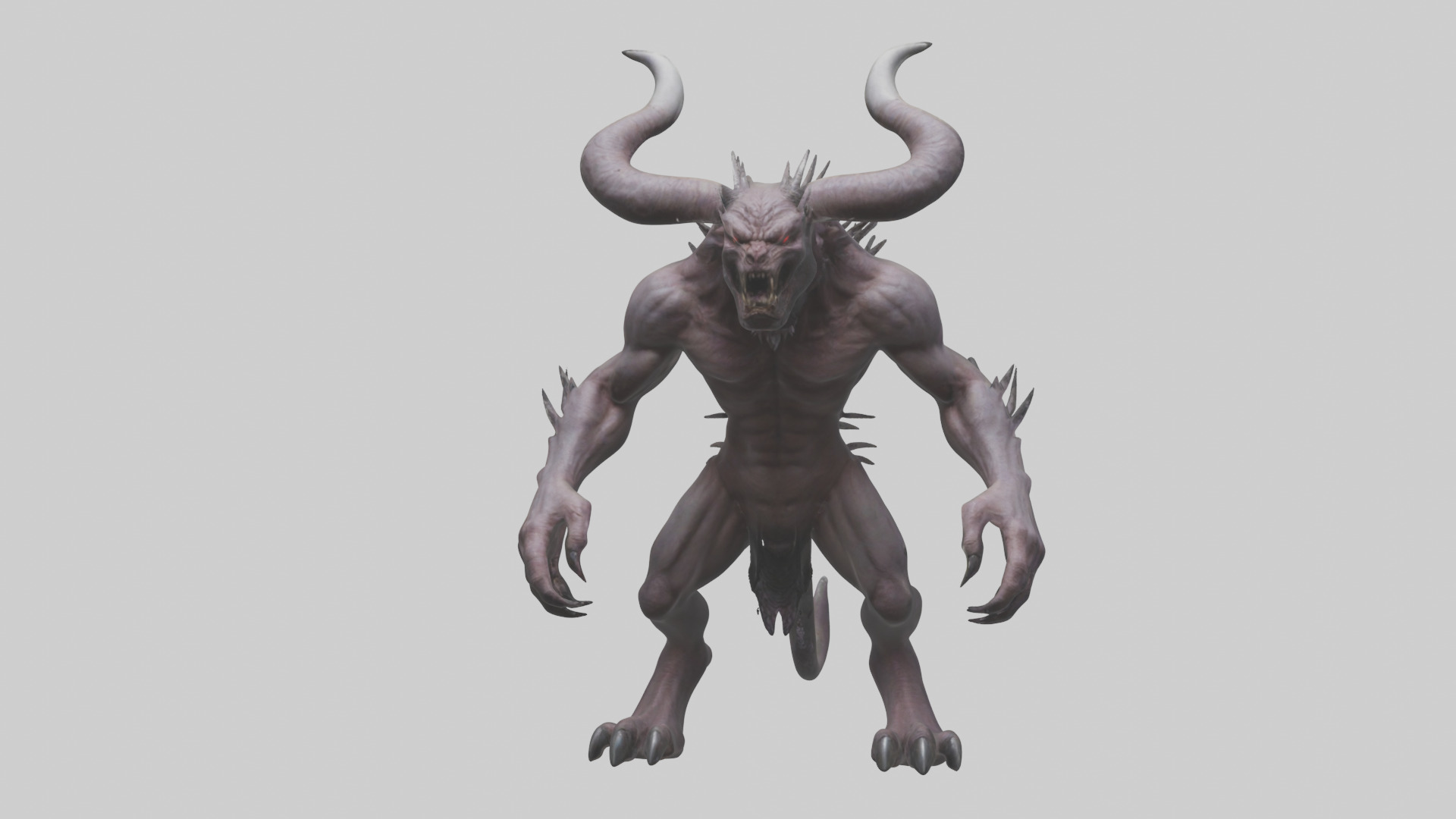 Devil Beast model Low-poly 3D model_23
