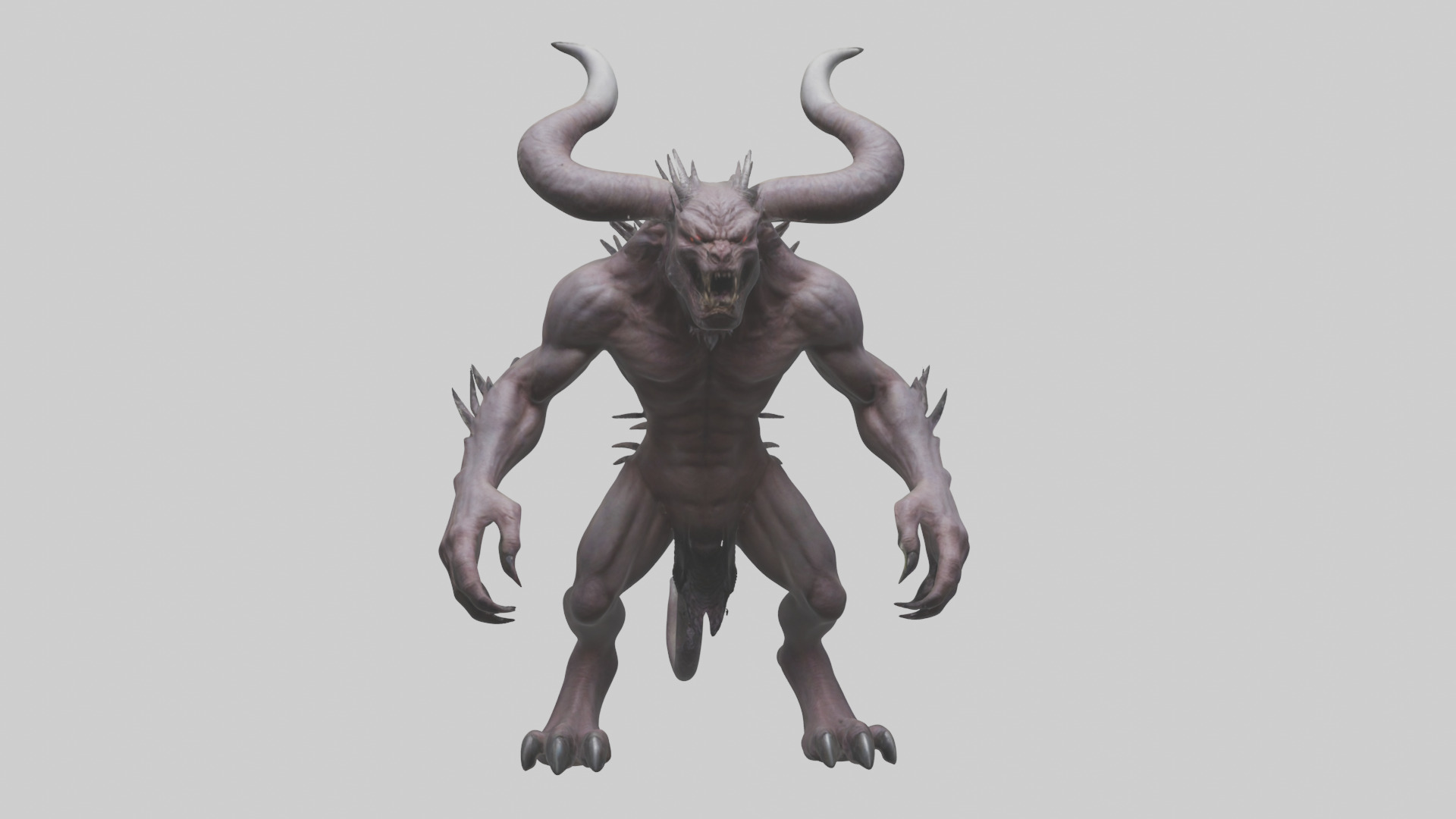 Devil Beast model Low-poly 3D model_24