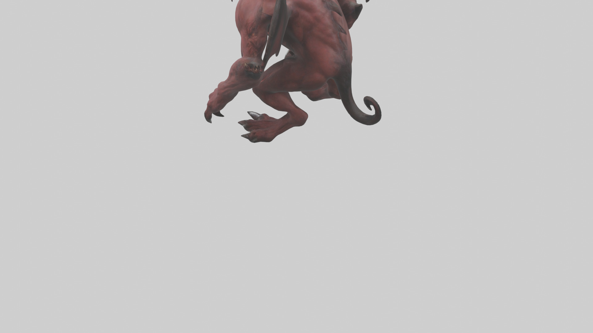 Devil Beast model Low-poly 3D model_5