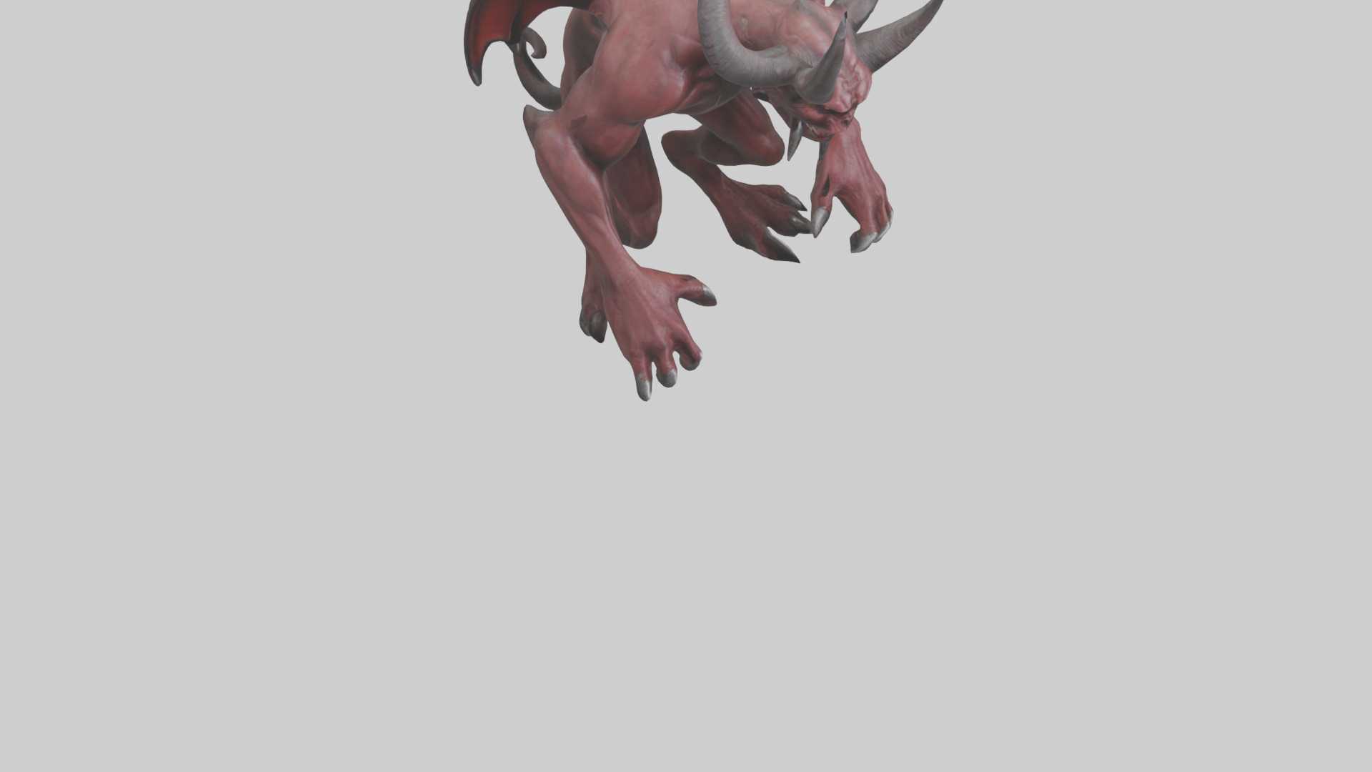 Devil Beast model Low-poly 3D model_8