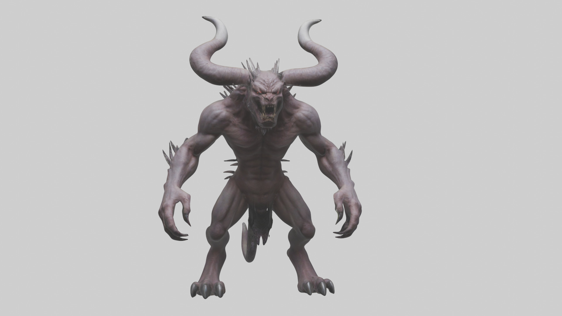 Devil Beast model Low-poly 3D model_27