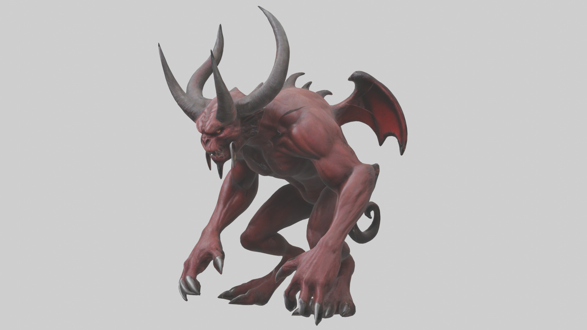 Devil Beast model Low-poly 3D model_10