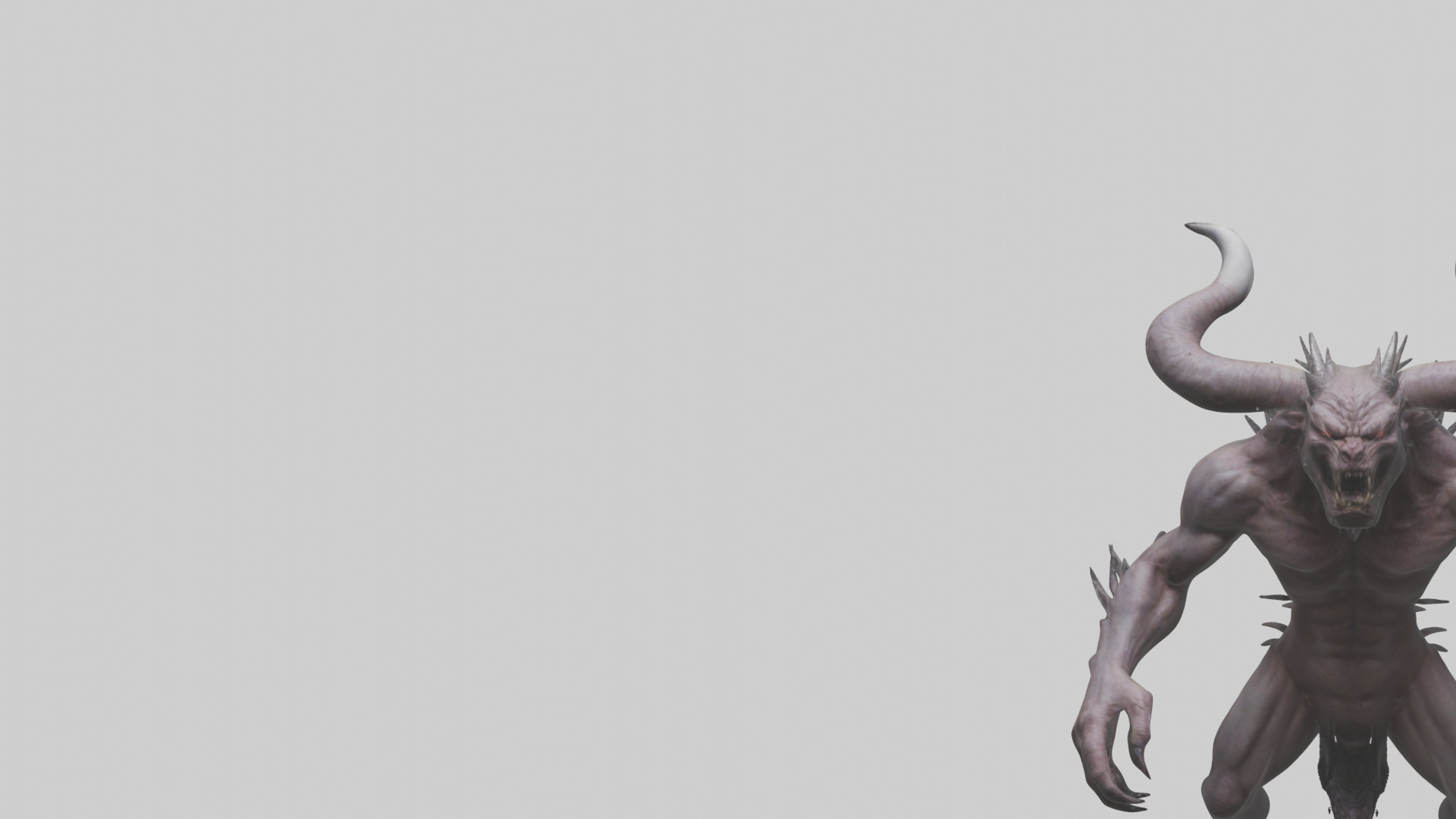 Devil Beast model Low-poly 3D model_28