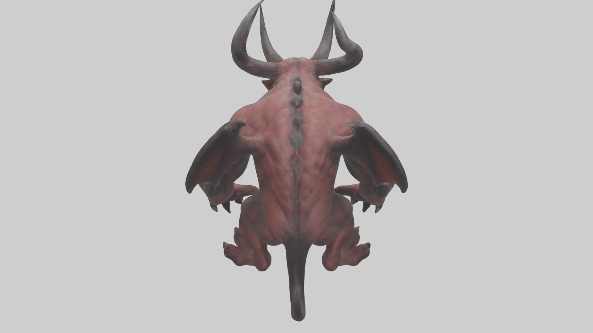 Devil Beast model Low-poly 3D model_15