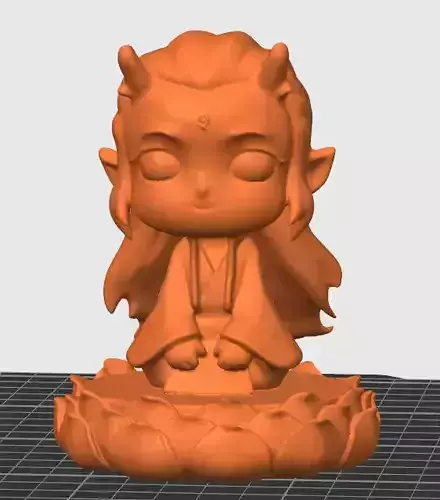 Ngao Bing Sitting on Lotus