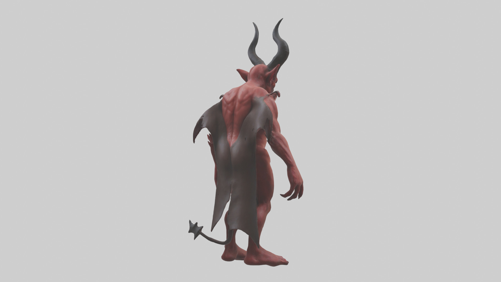 Devil model Low-poly 3D model_2