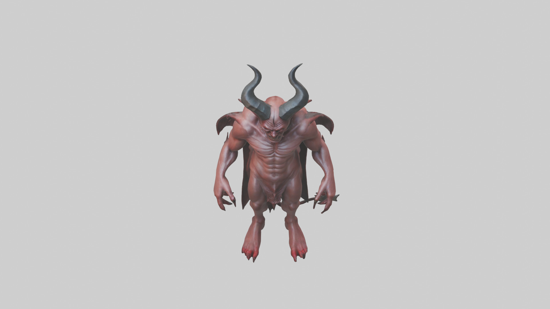 Devil model Low-poly 3D model_16