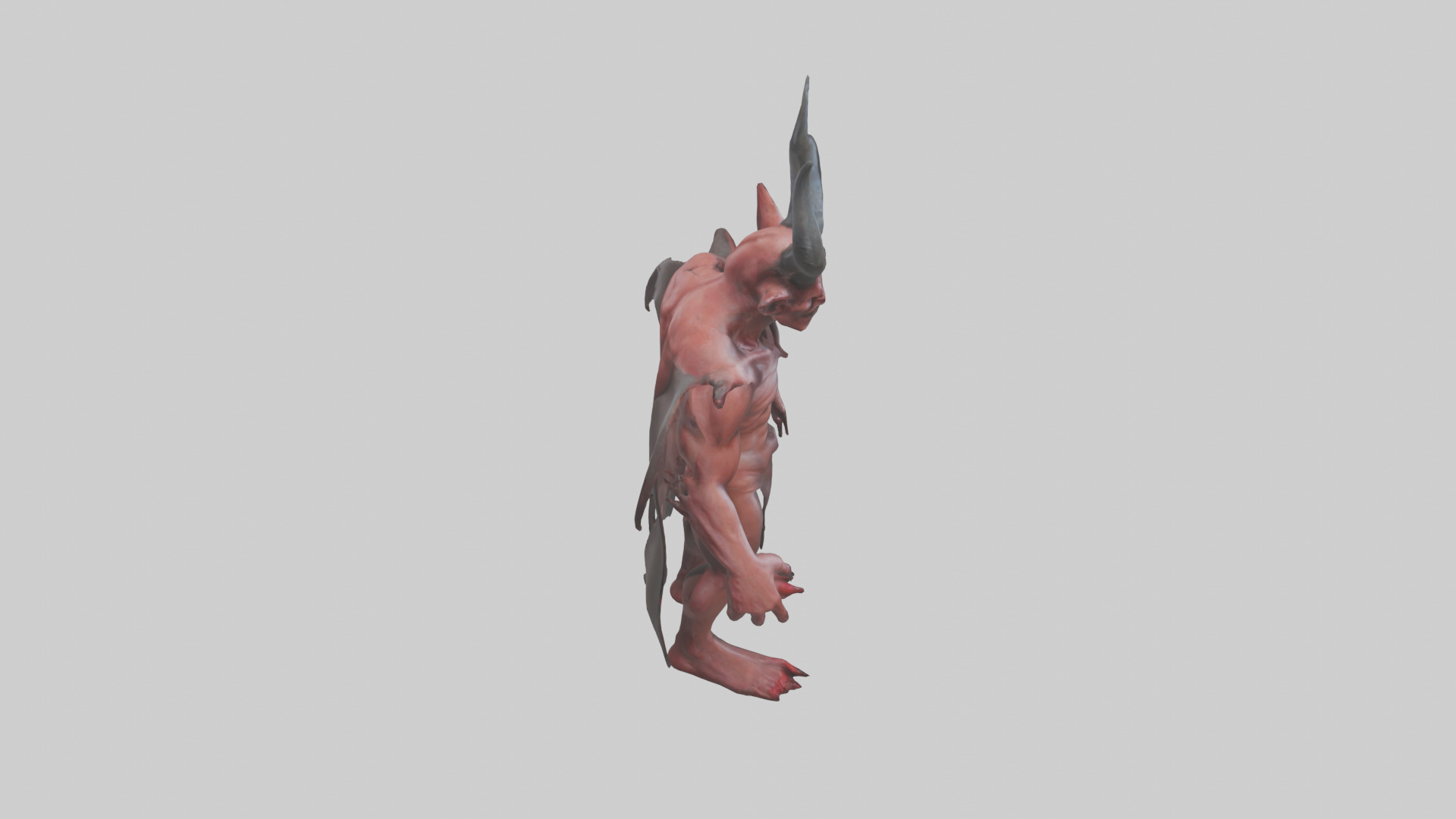 Devil model Low-poly 3D model_18