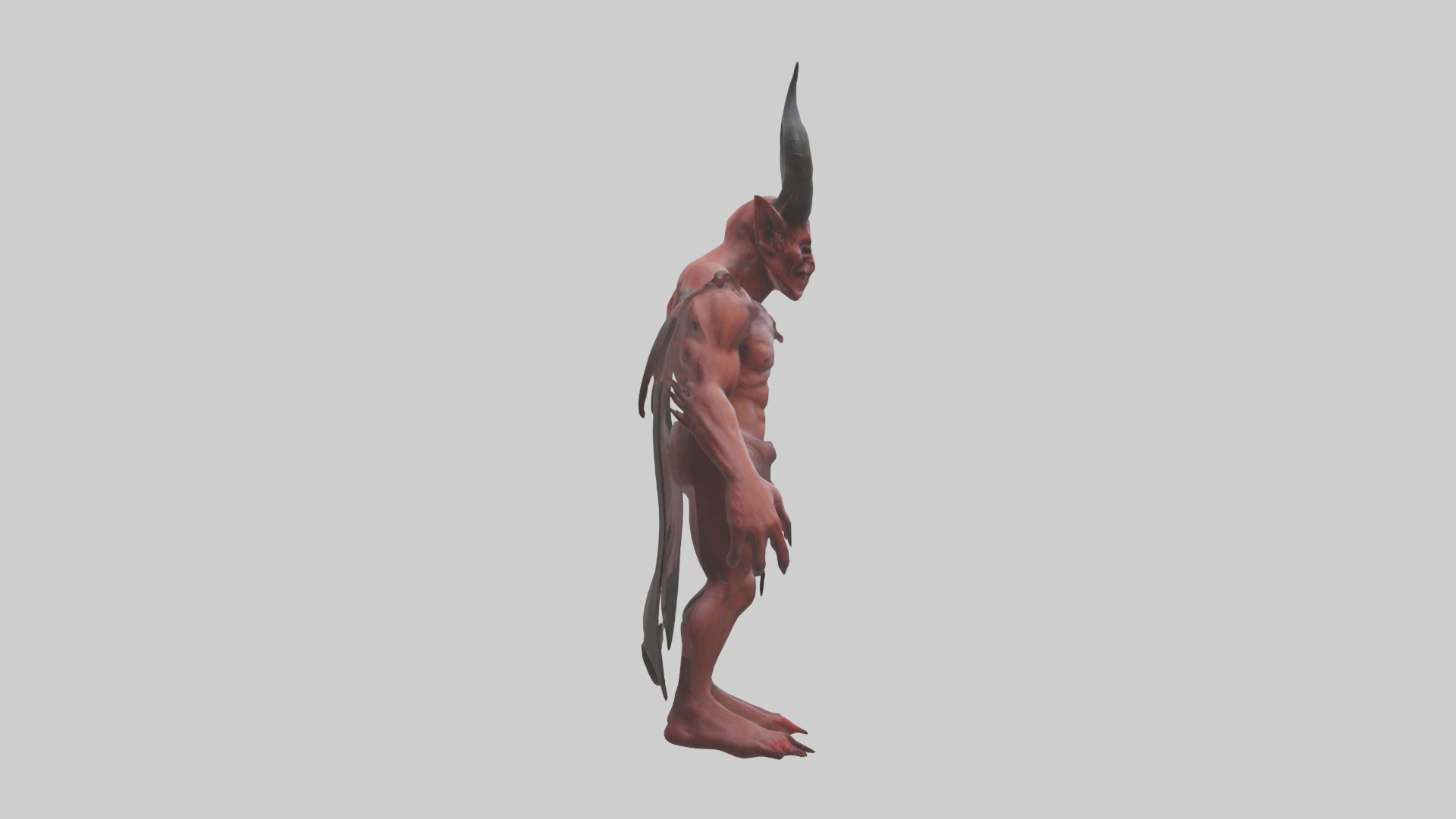 Devil model Low-poly 3D model_13