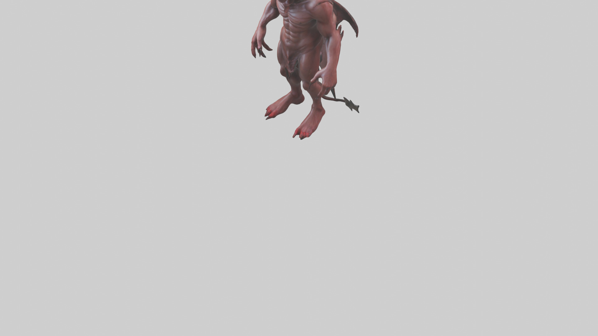 Devil model Low-poly 3D model_5