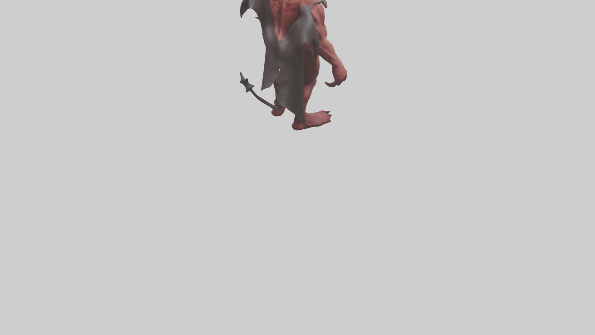 Devil model Low-poly 3D model_4