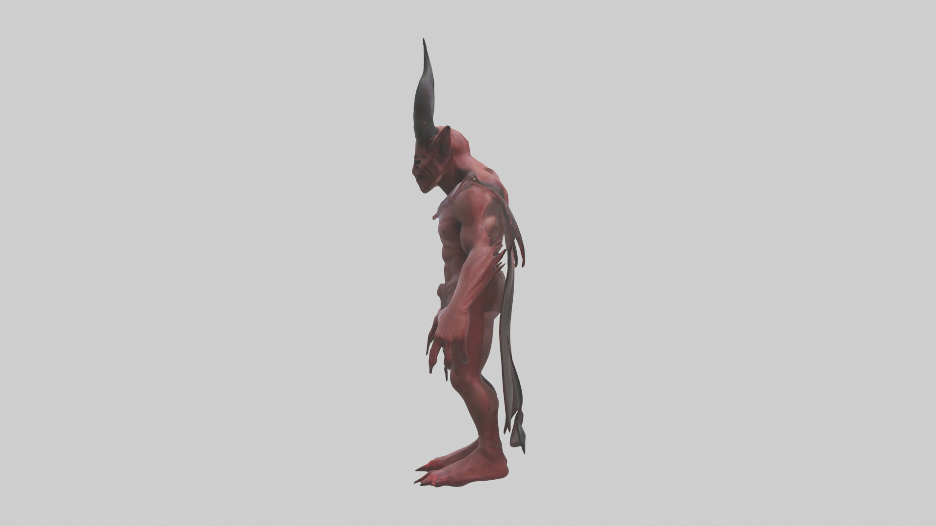Devil model Low-poly 3D model_12