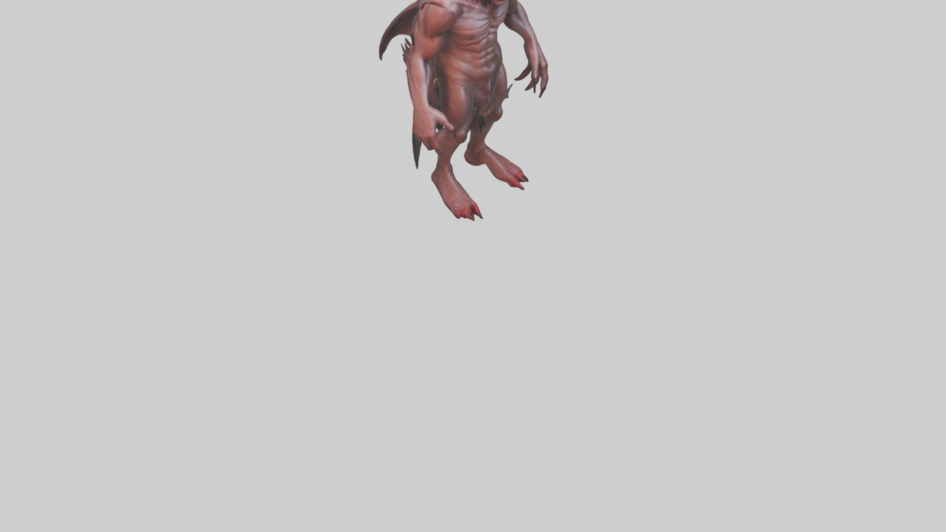 Devil model Low-poly 3D model_6