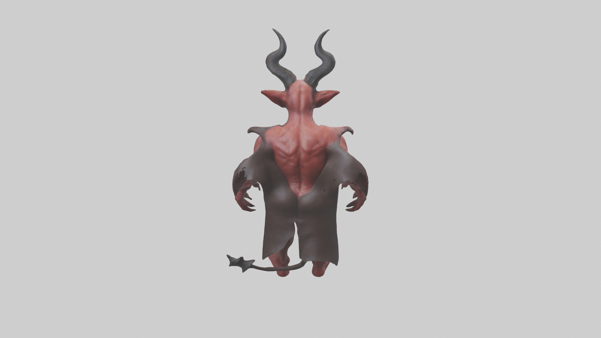 Devil model Low-poly 3D model_15