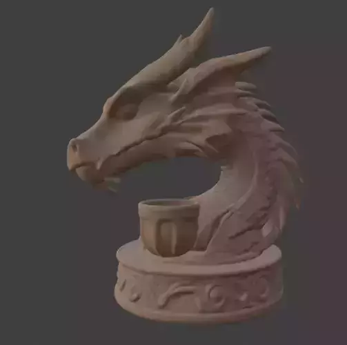 Dragon Head Candle Holder