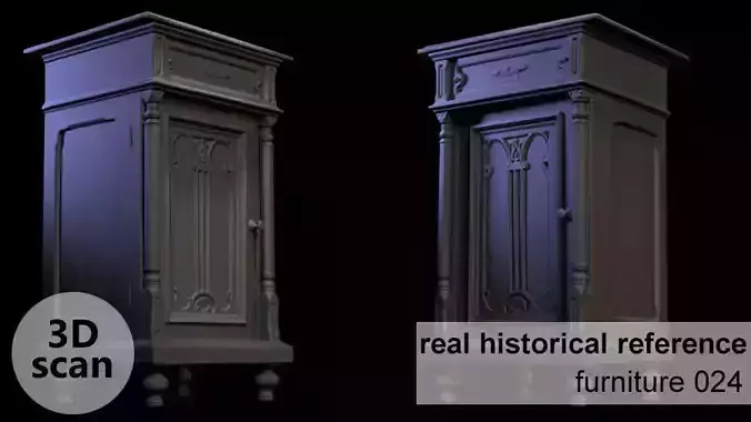 Furniture 024 wooden cabinet