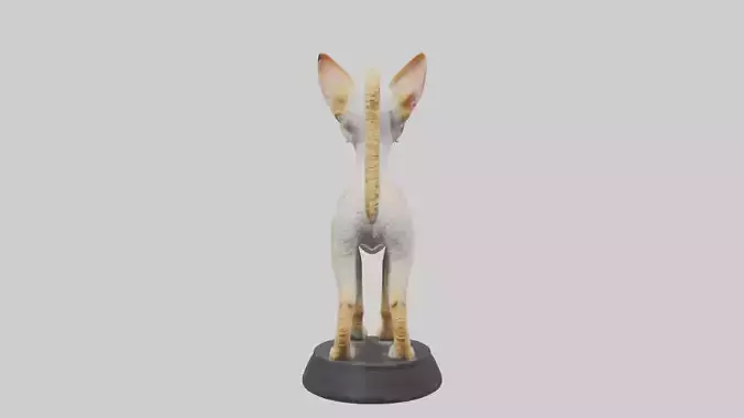 Devon Rex statue model Low-poly 3D model