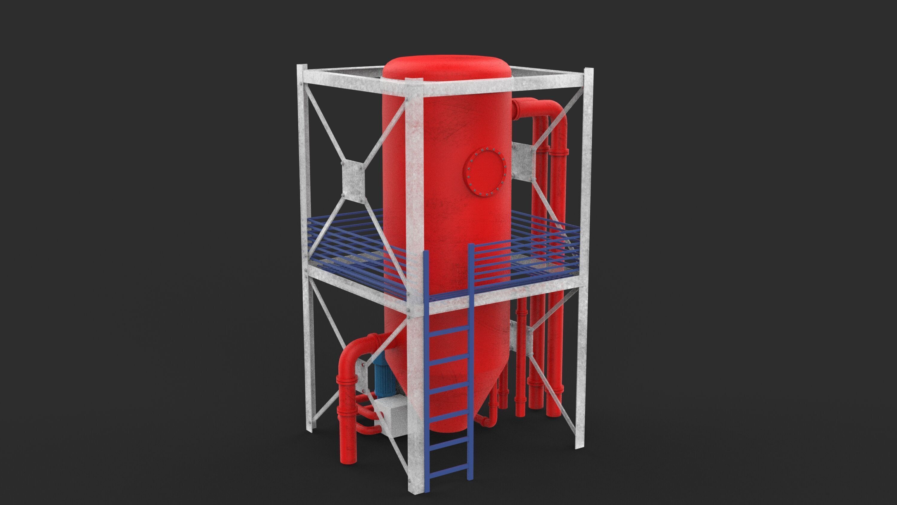 industrial tanks 3D model_5