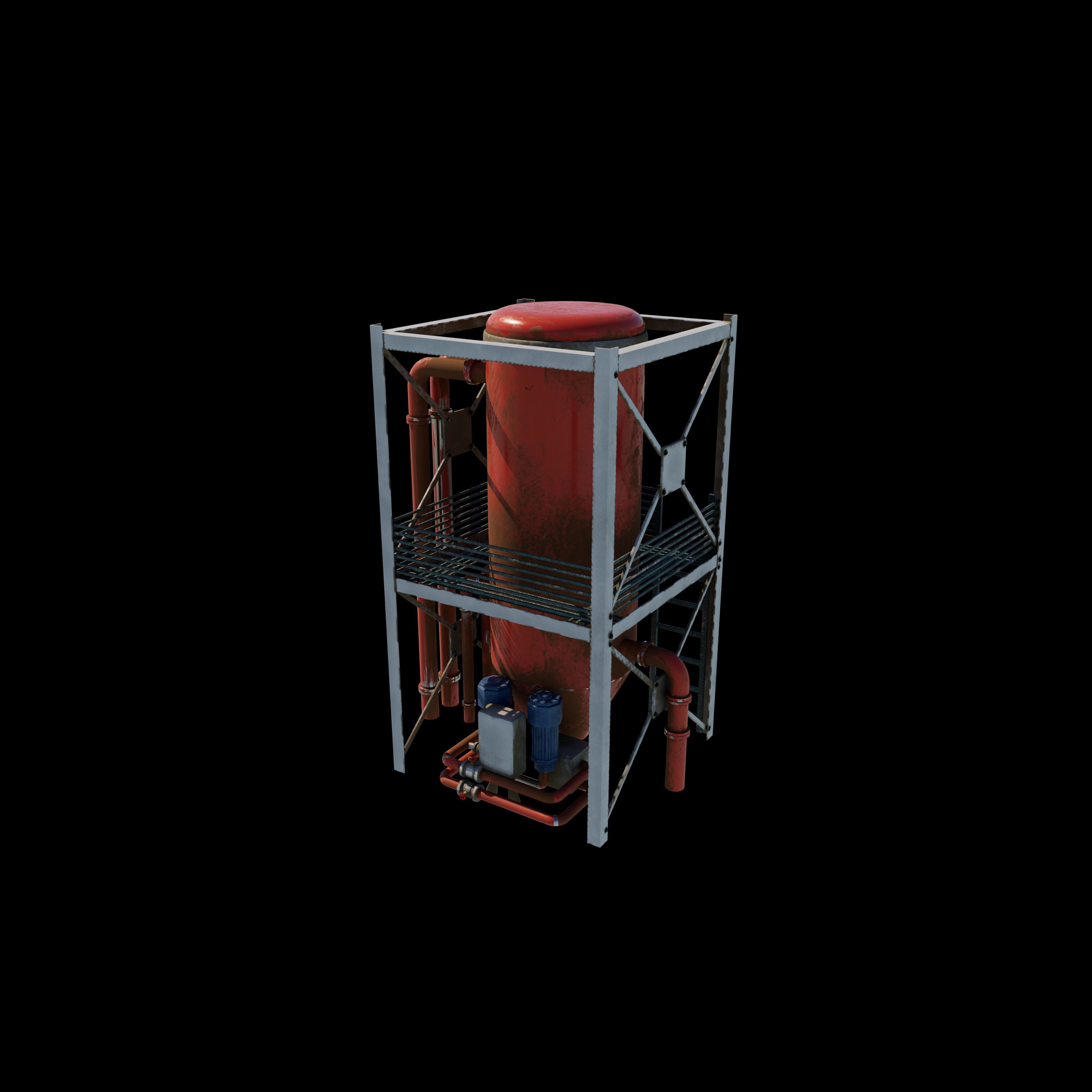 industrial tanks 3D model_10