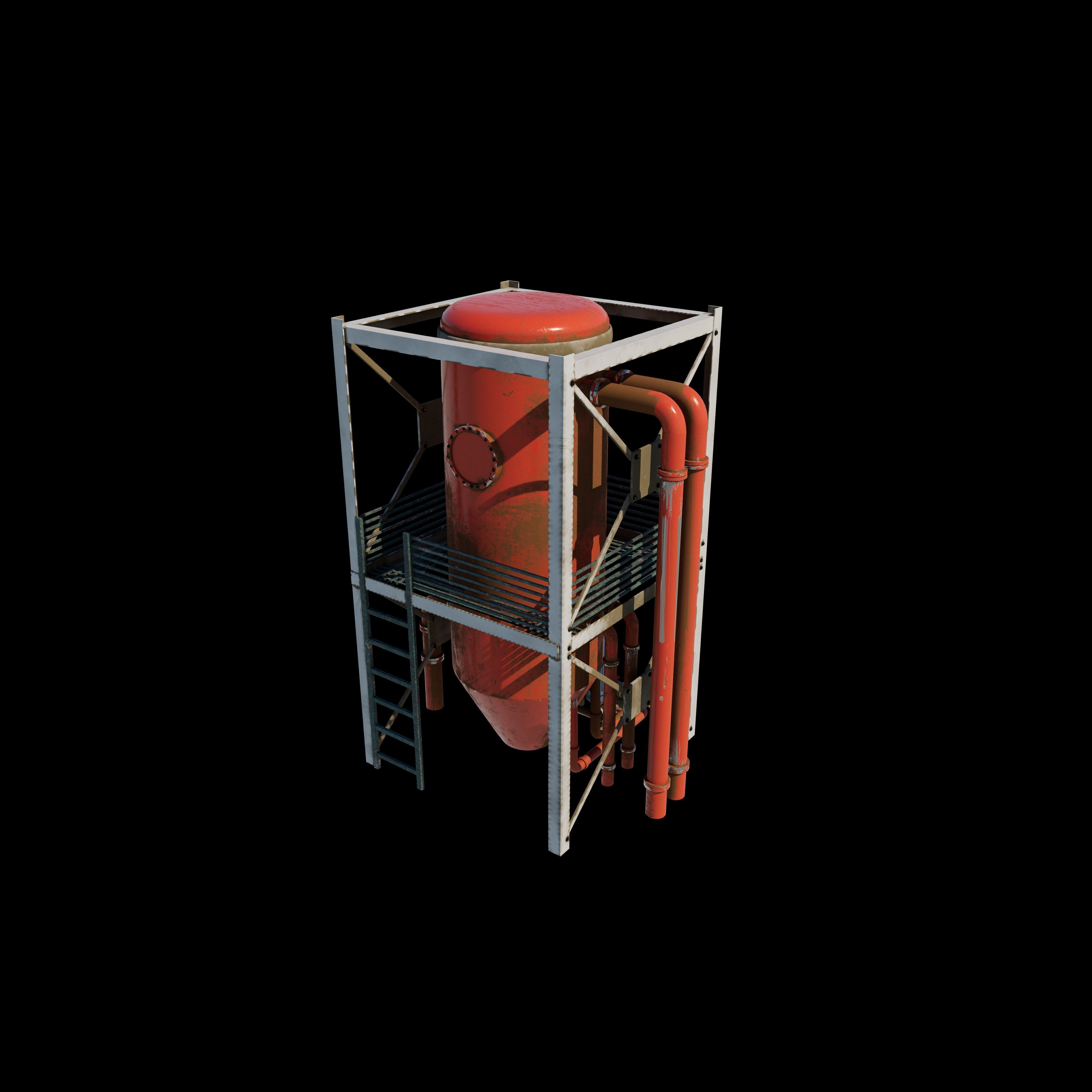 industrial tanks 3D model_2
