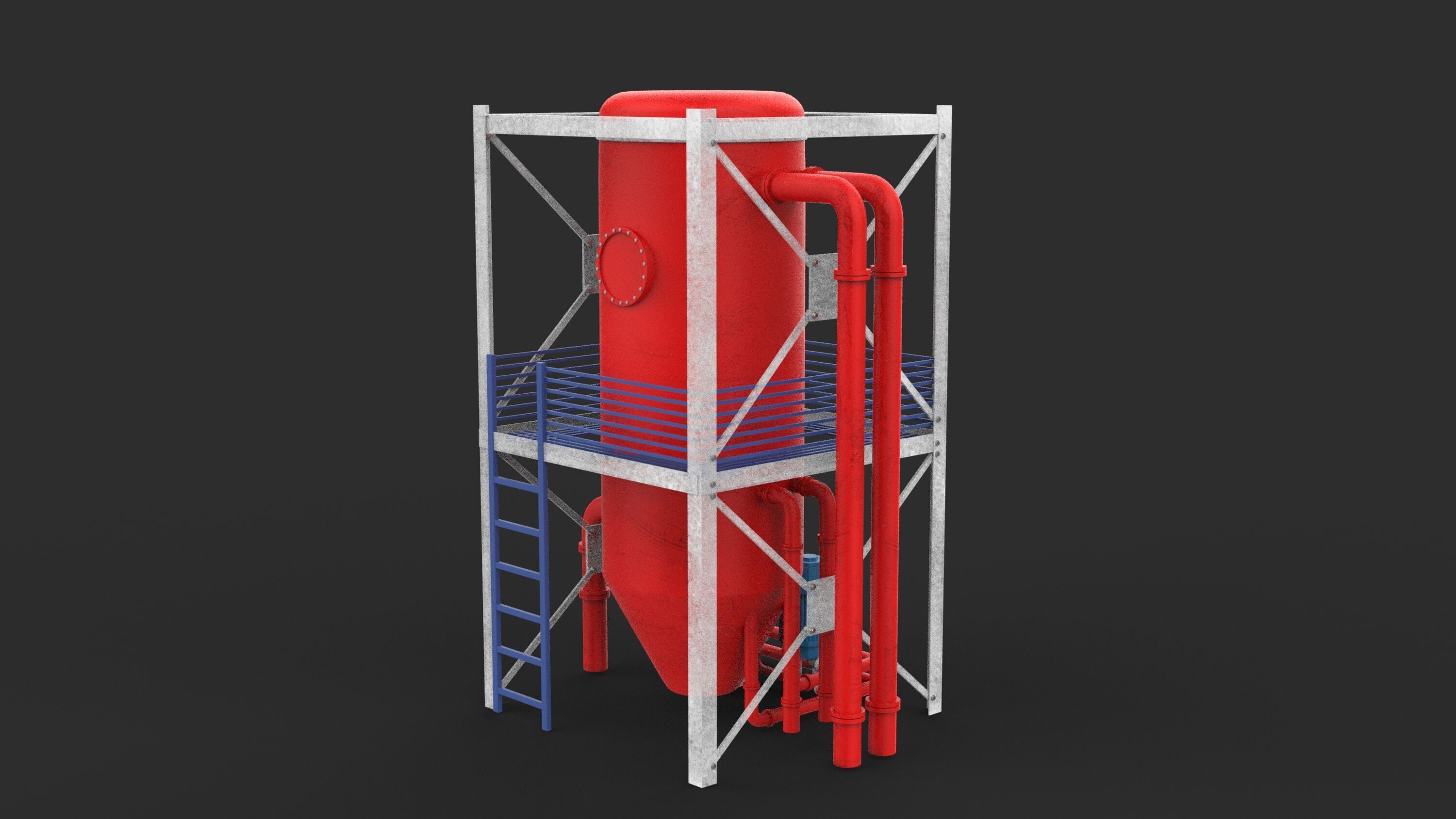industrial tanks 3D model_6