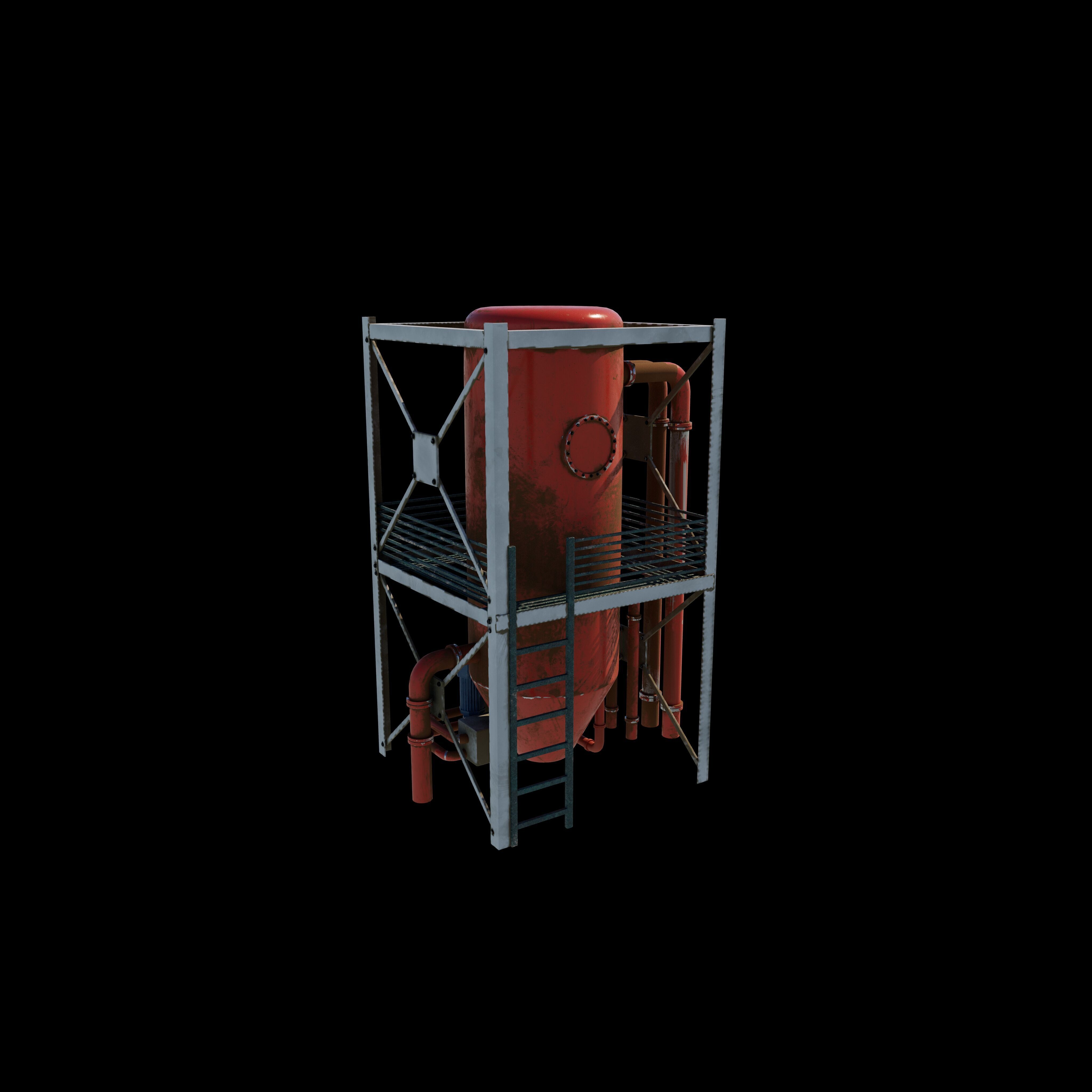 industrial tanks 3D model_9