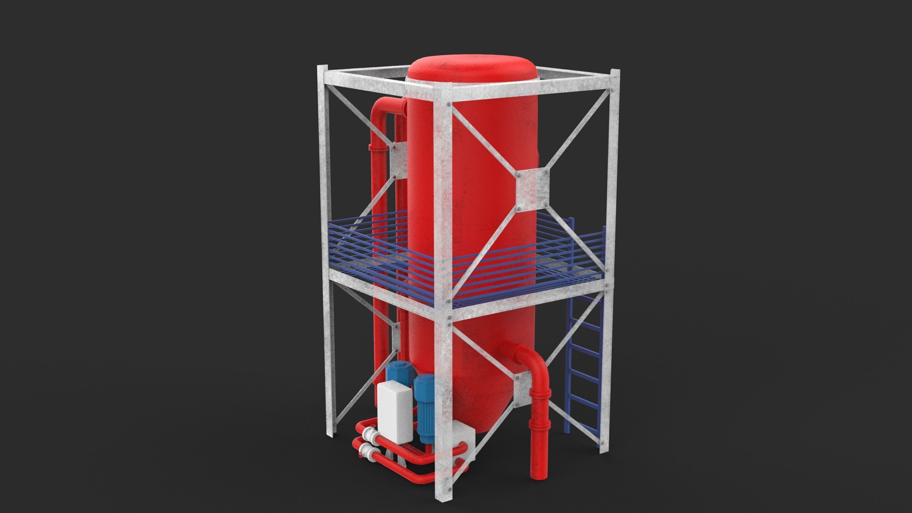 industrial tanks 3D model_4