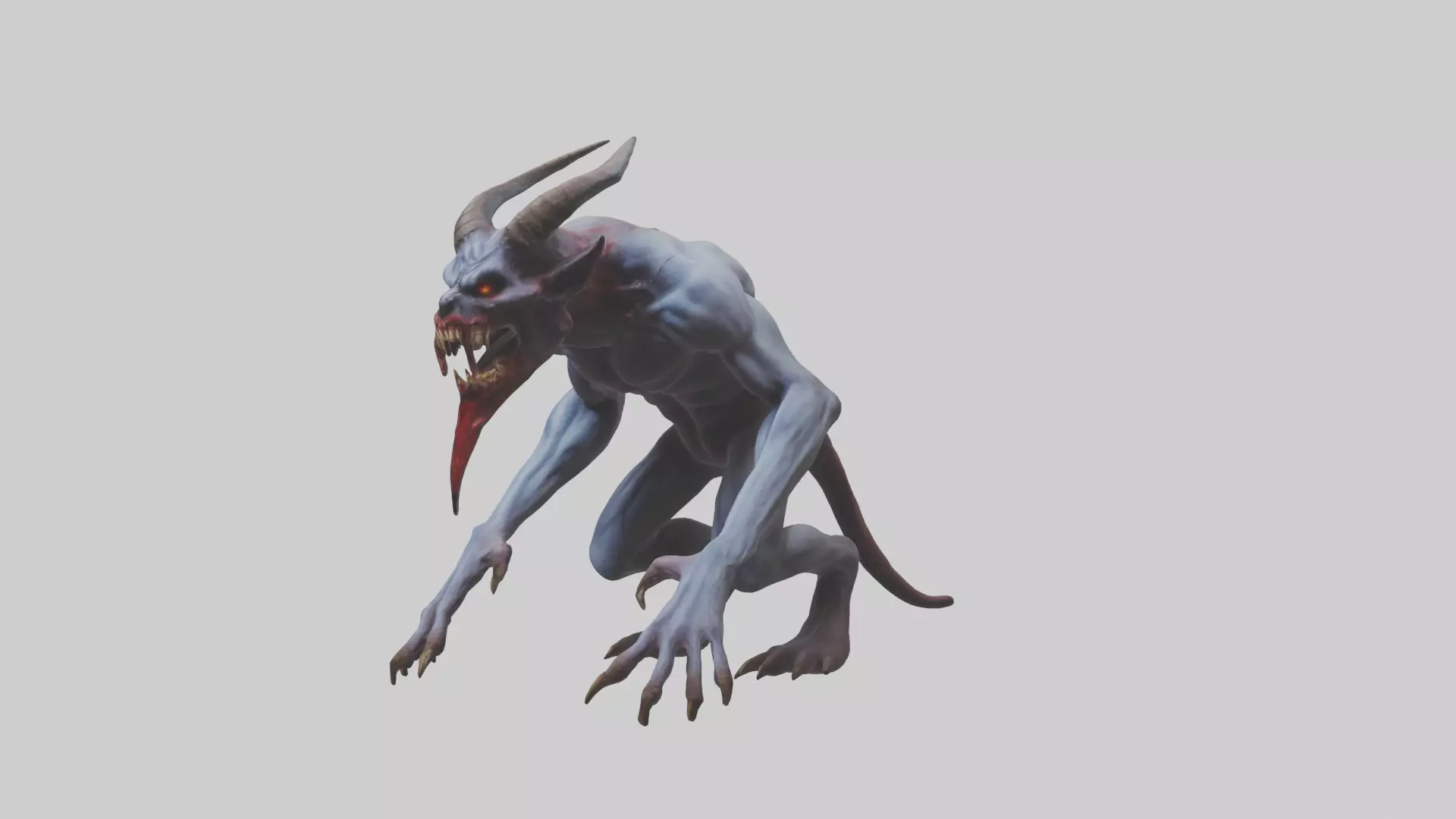 Devouring Demon model 2 Low-poly 3D model_0