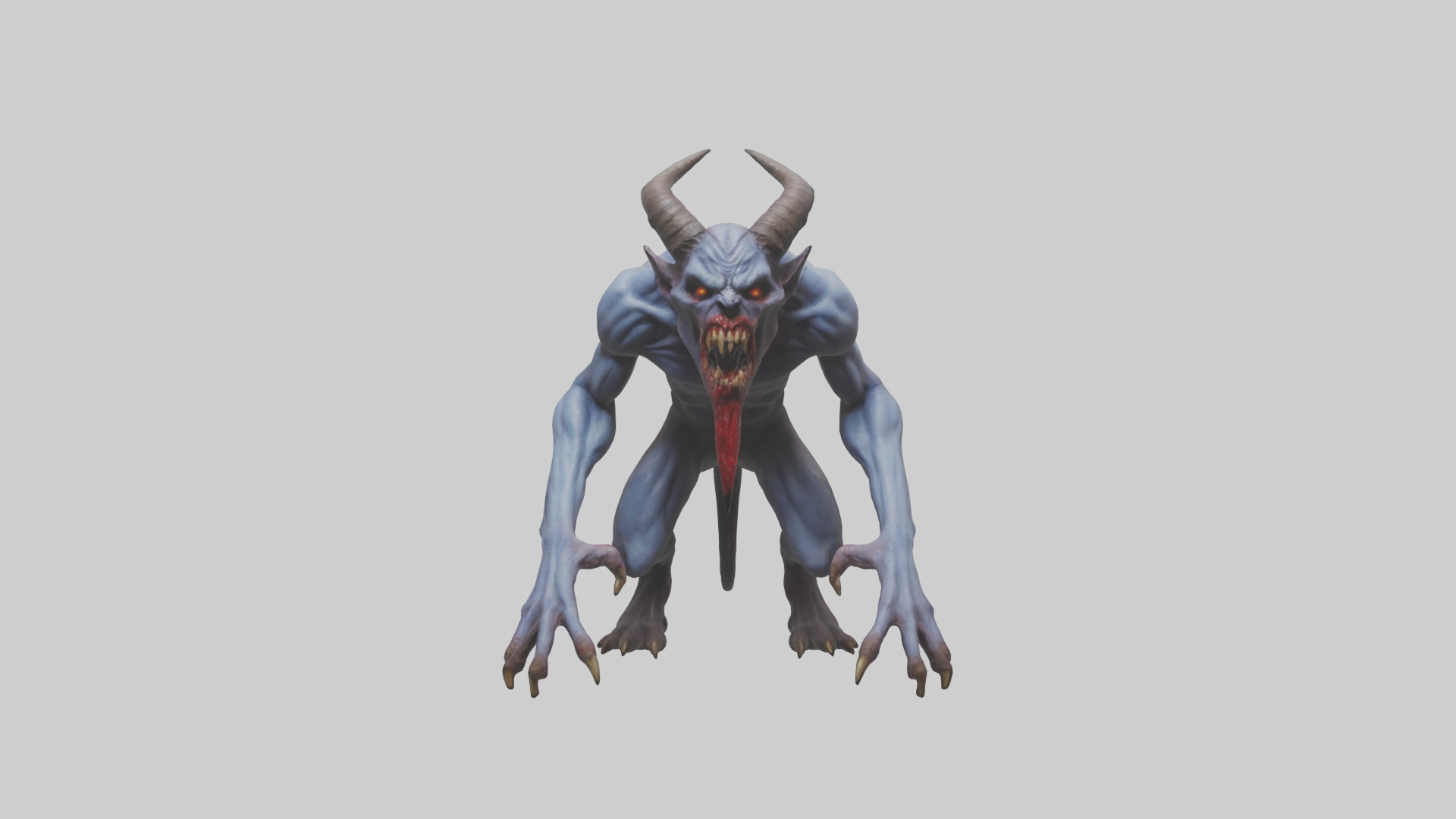 Devouring Demon model 2 Low-poly 3D model_1