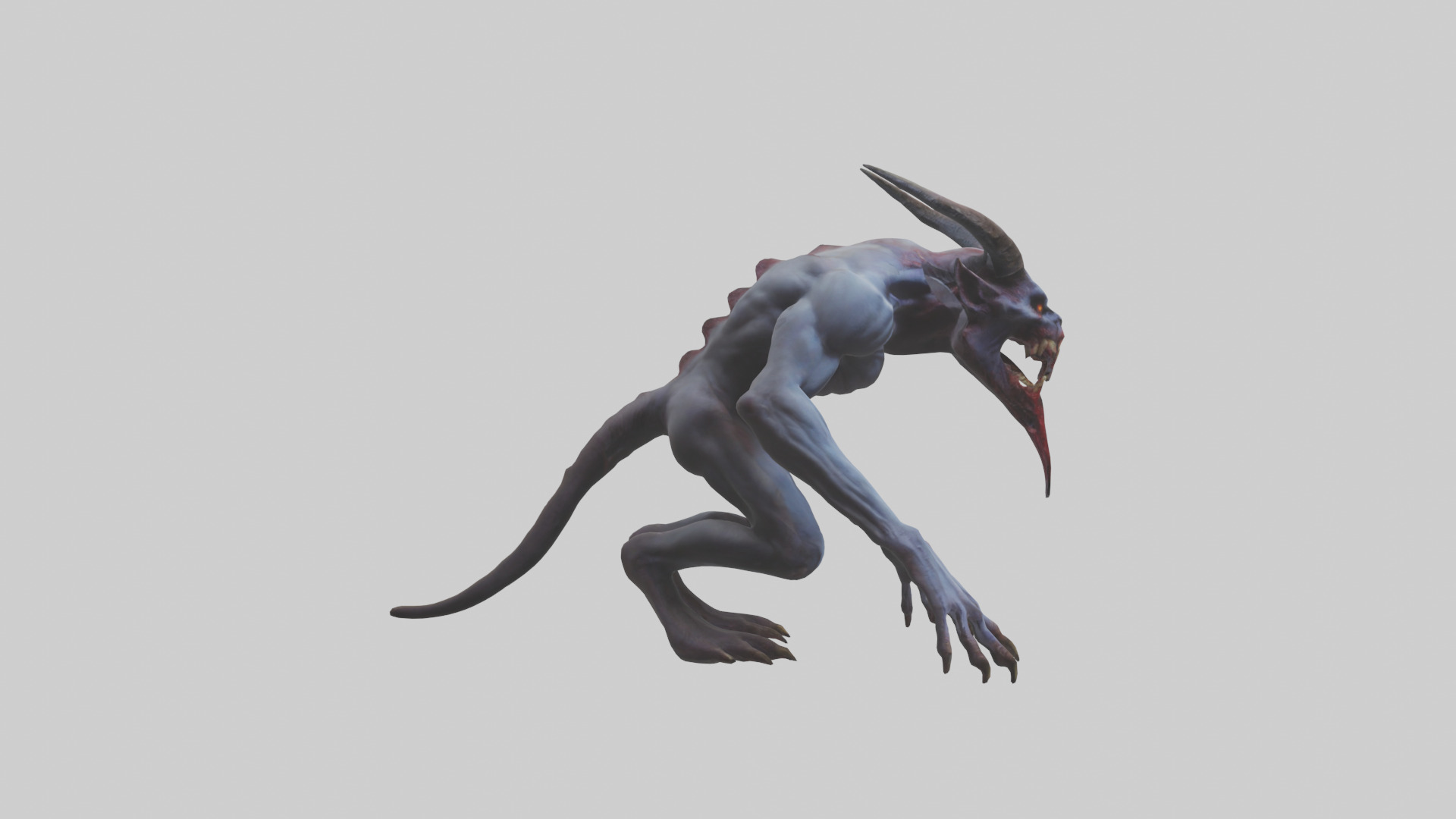 Devouring Demon model 2 Low-poly 3D model_13