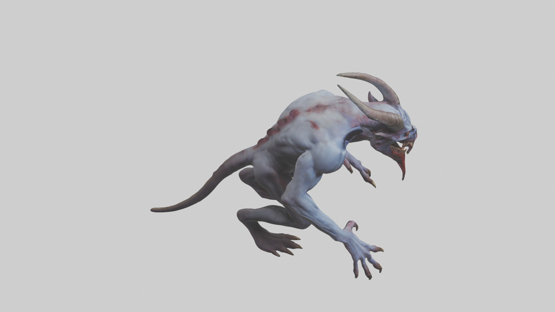 Devouring Demon model 2 Low-poly 3D model_18