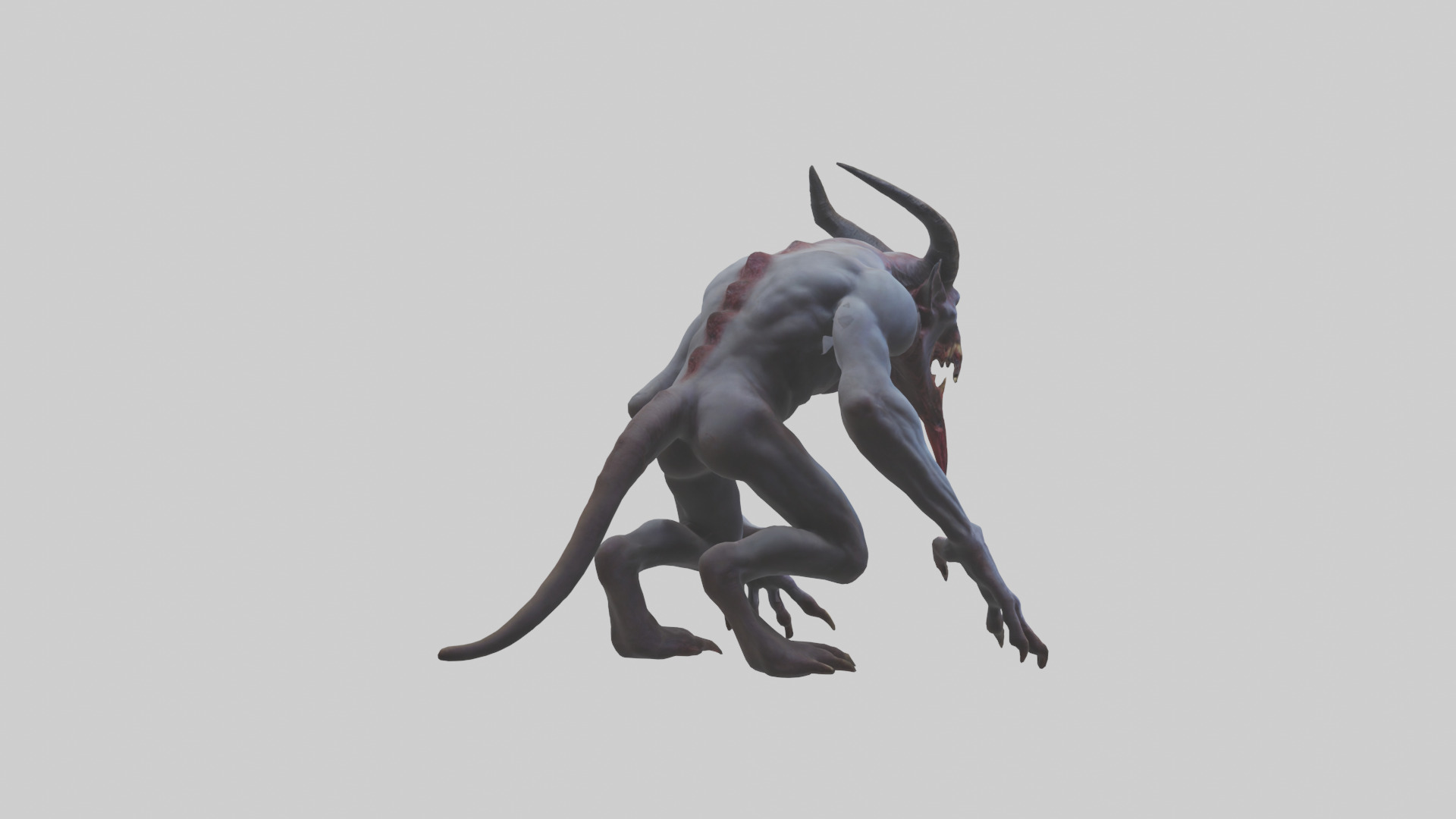 Devouring Demon model 2 Low-poly 3D model_4