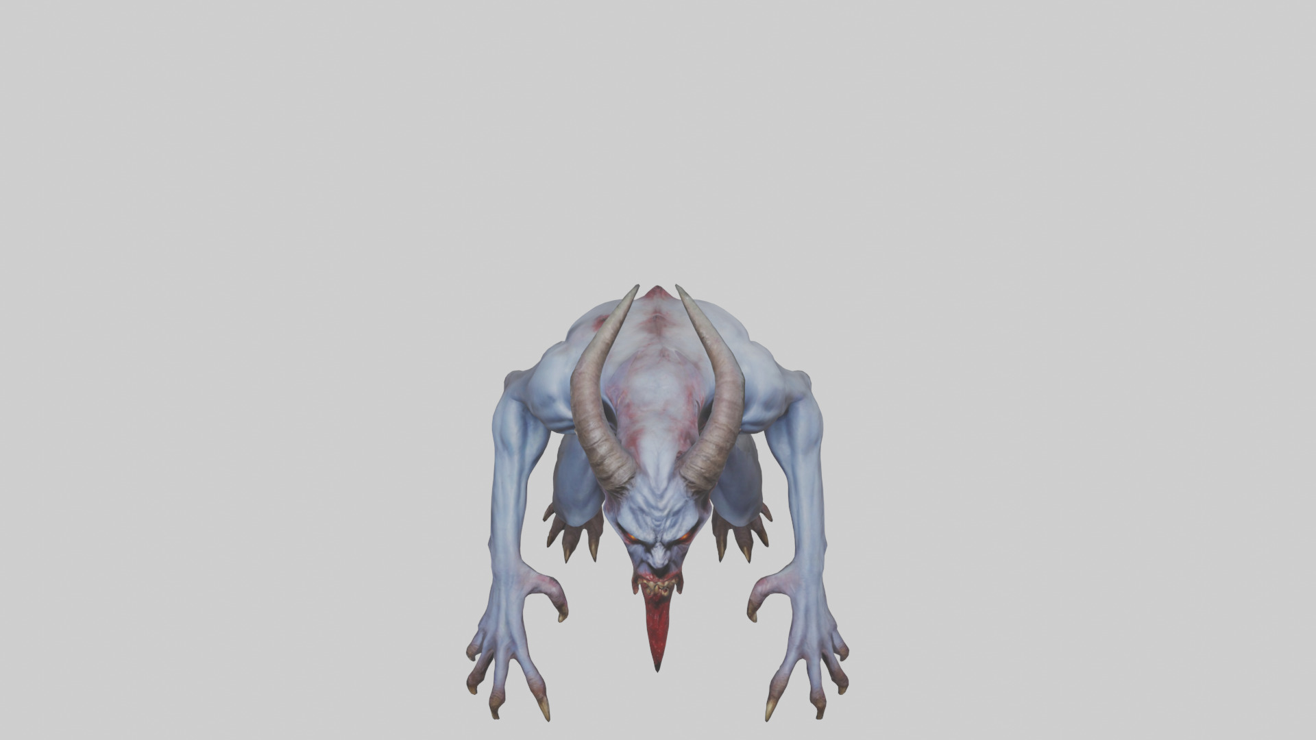 Devouring Demon model 2 Low-poly 3D model_16