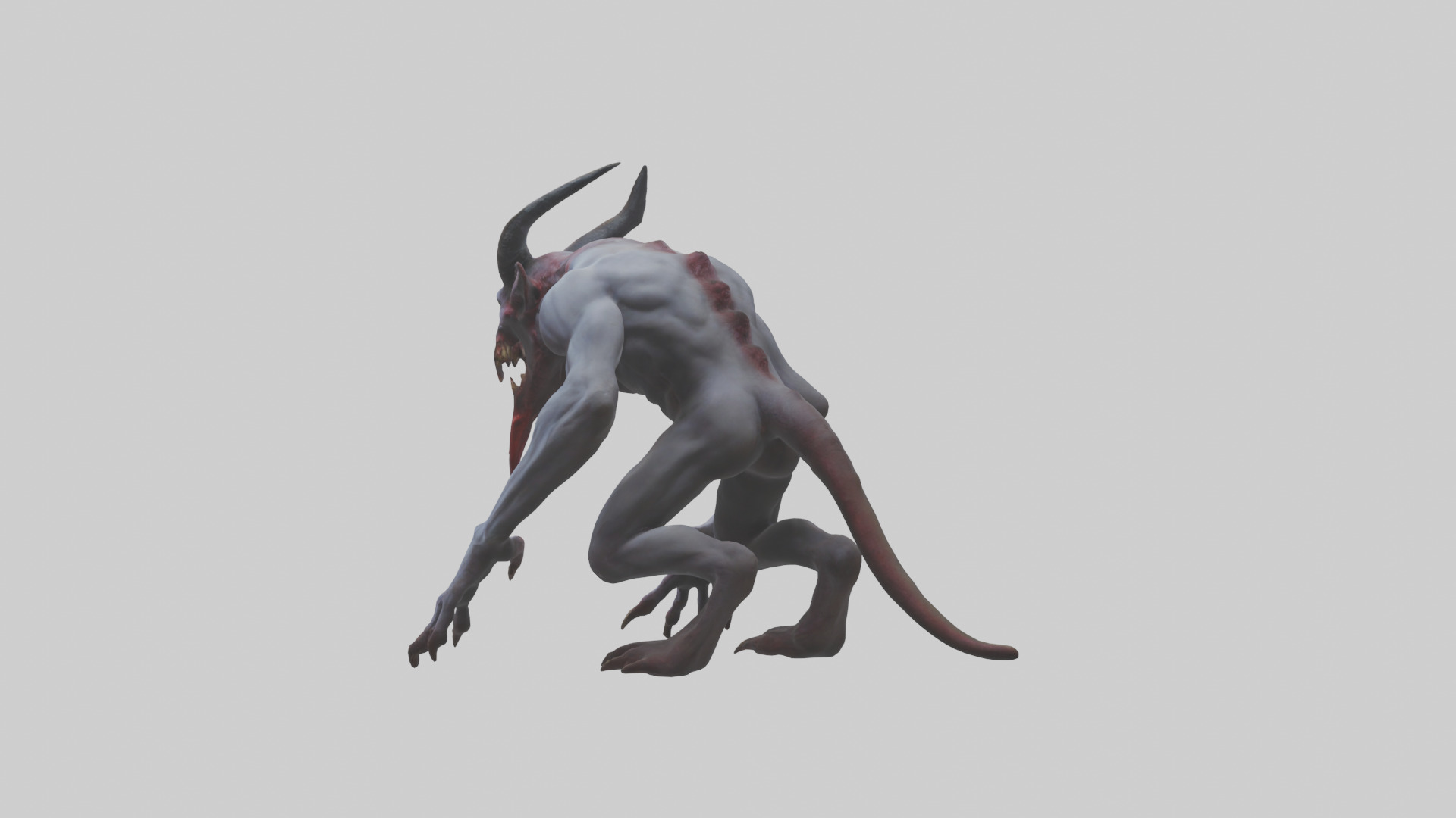 Devouring Demon model 2 Low-poly 3D model_3
