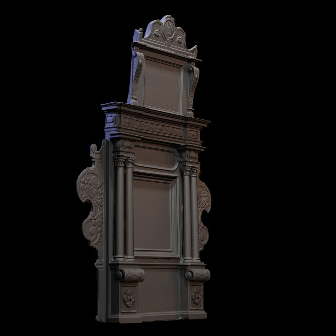 Furniture 025 wooden altar 3D print model_5