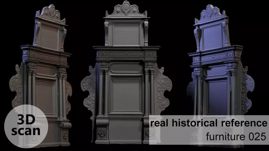 Furniture 025 wooden altar 3D print model_0