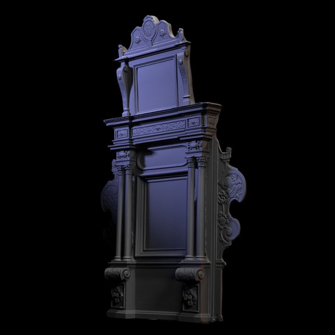 Furniture 025 wooden altar 3D print model_3