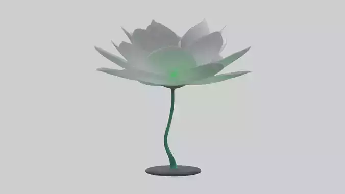 DewDrop Flower Sculpture model Low-poly 3D model