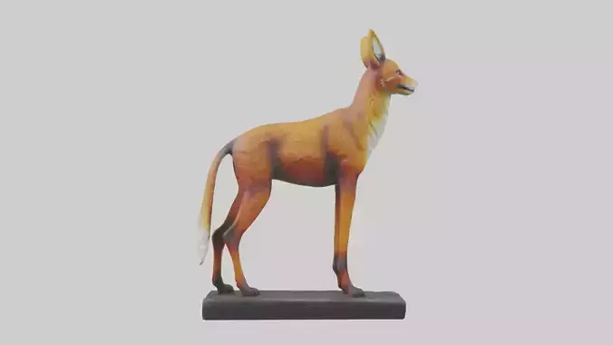 Dhole statue model
