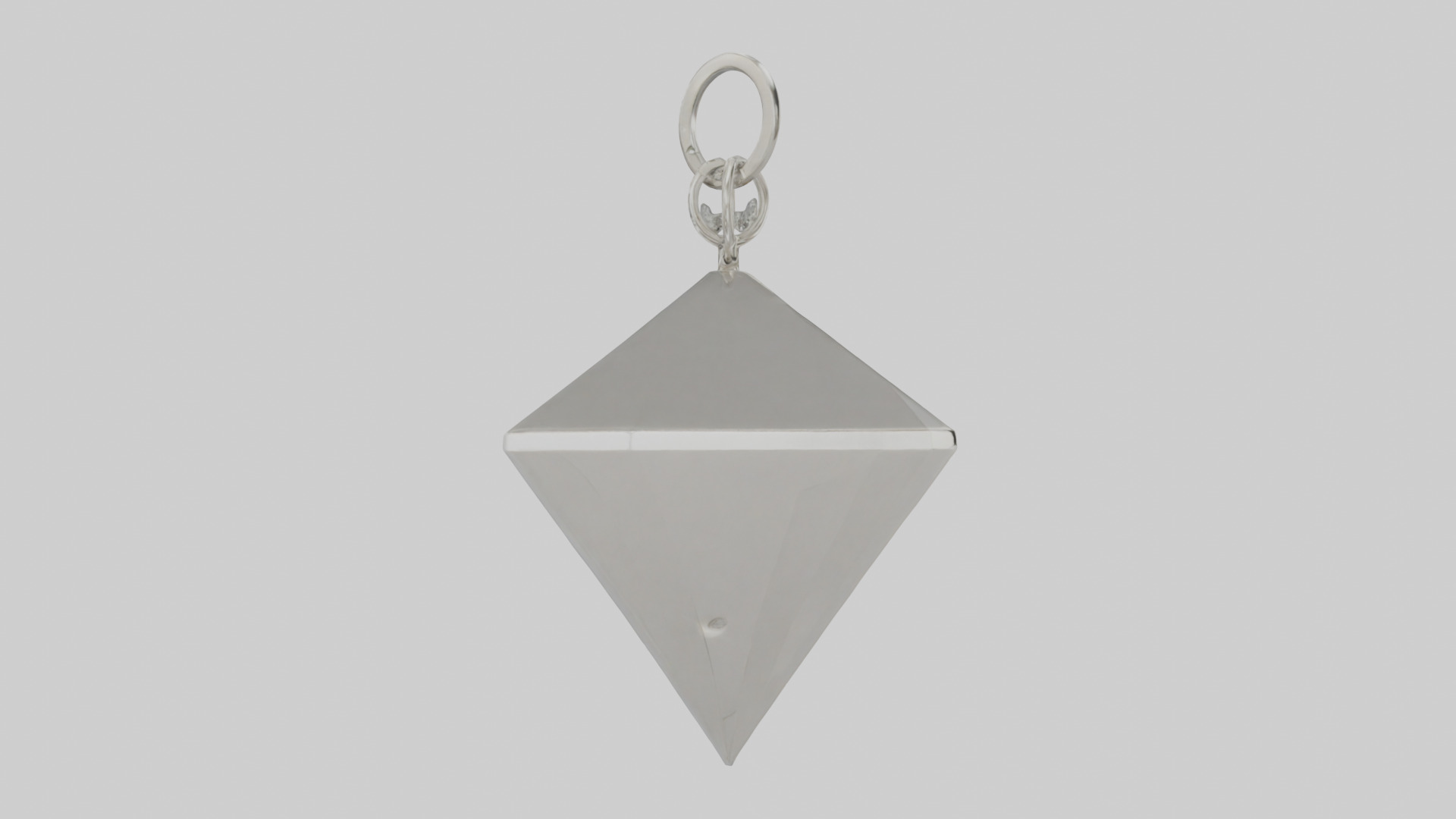 Diamond keychain model Low-poly 3D model_1