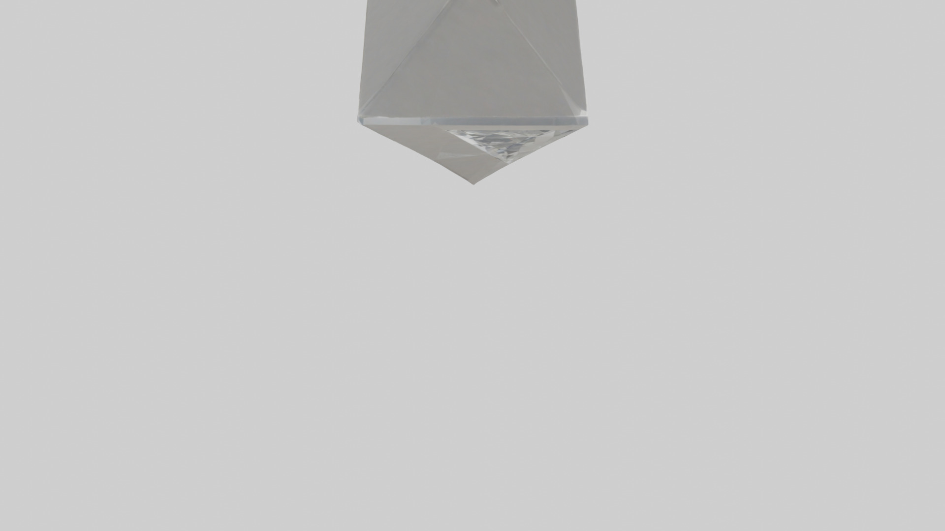Diamond keychain model Low-poly 3D model_6