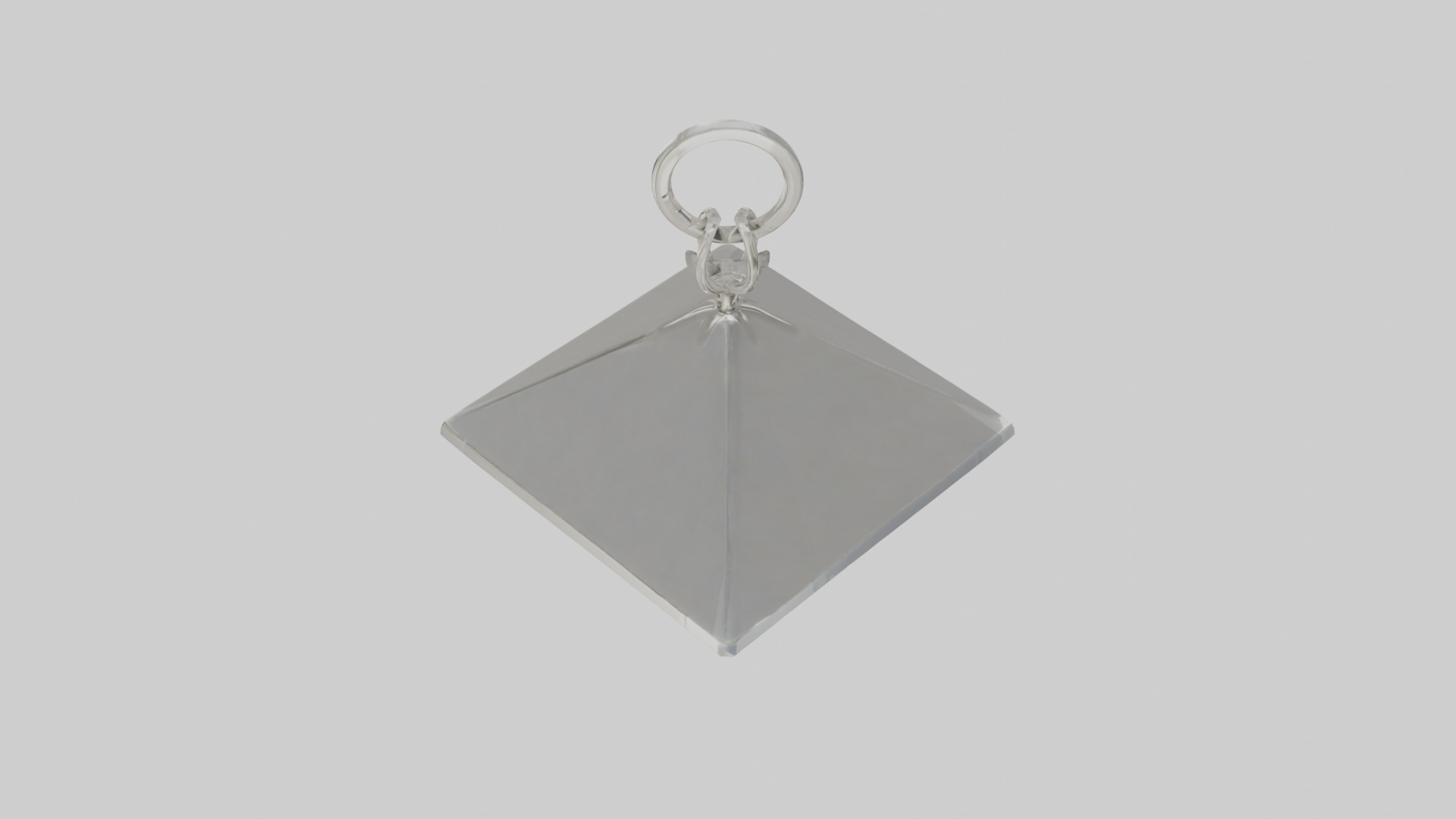 Diamond keychain model Low-poly 3D model_18