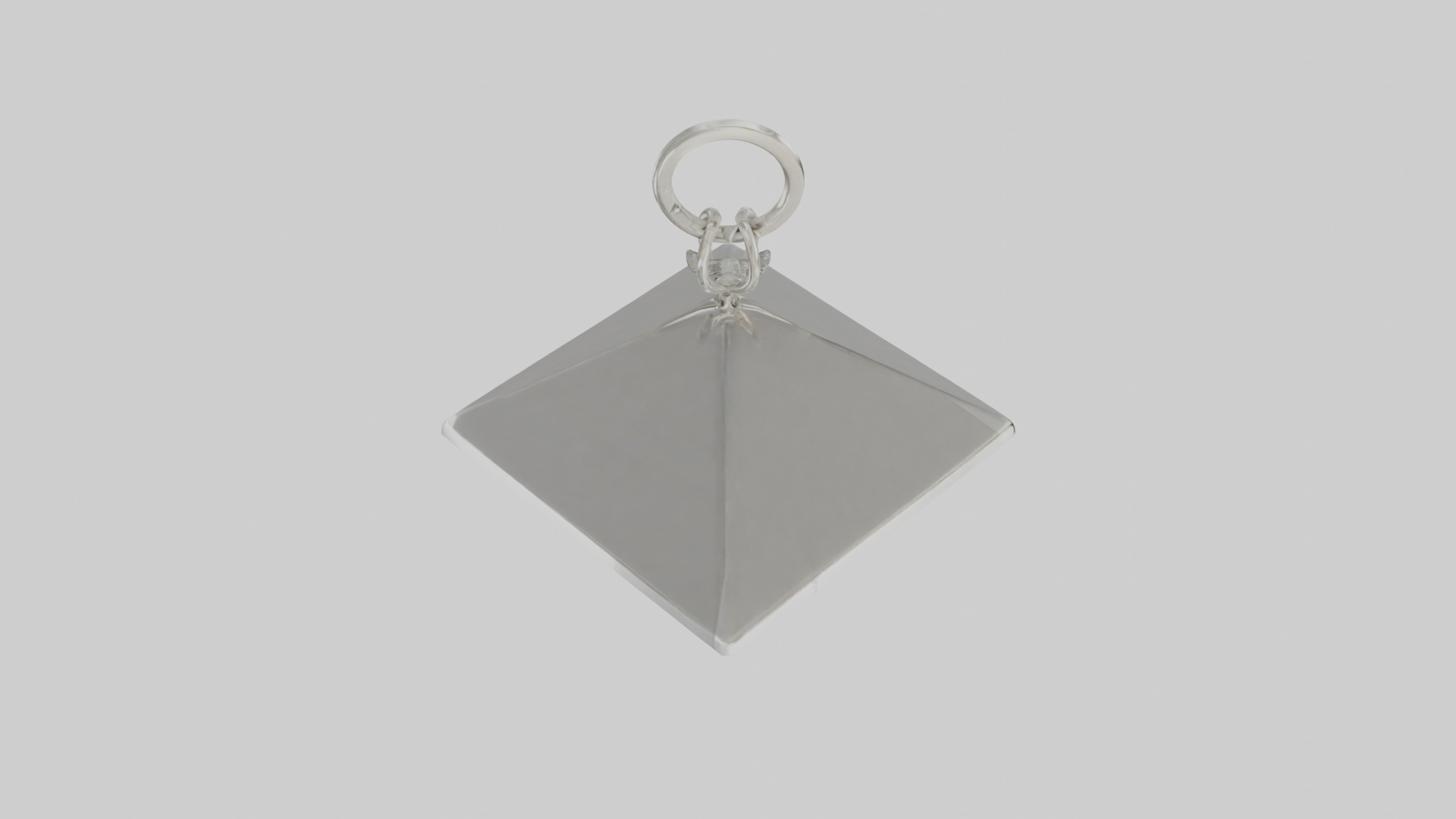 Diamond keychain model Low-poly 3D model_17