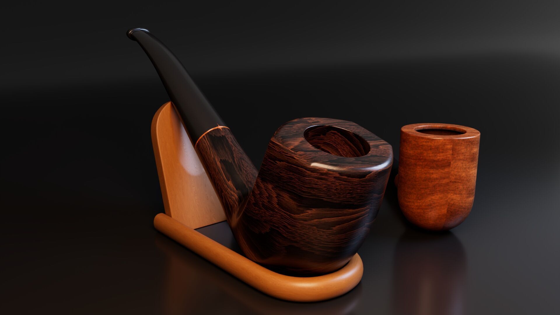 Smoking Pipes Low-poly 3D model_1