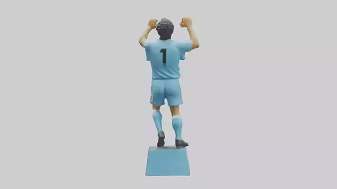 Diego Maradona statue model