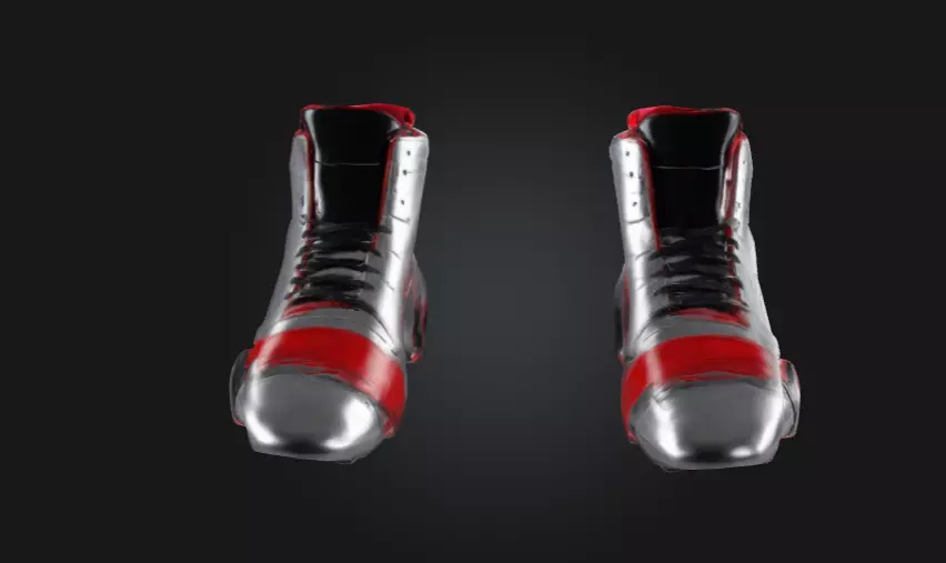 Futuristic Robot Shoes  Sci-Fi Cyberpunk 3D Model 3D model_0