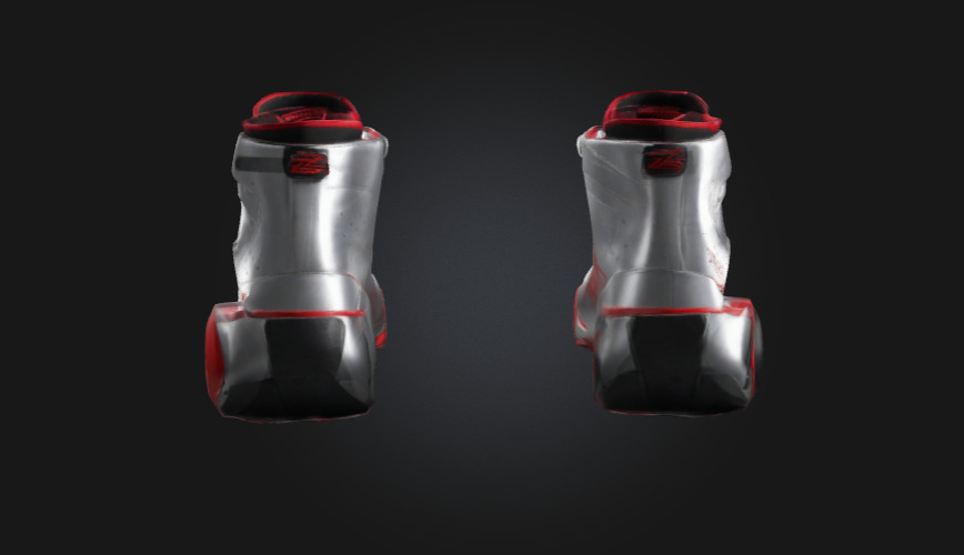 Futuristic Robot Shoes  Sci-Fi Cyberpunk 3D Model 3D model_1