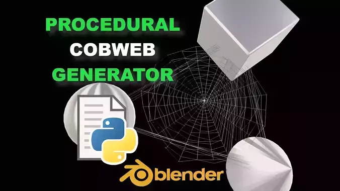 Procedural Cobweb Generator 3D model